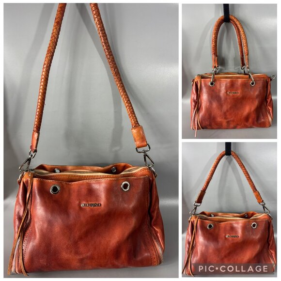 Old Trend Lily Leather Satchel with Crossbody Strap - Picture 1 of 15